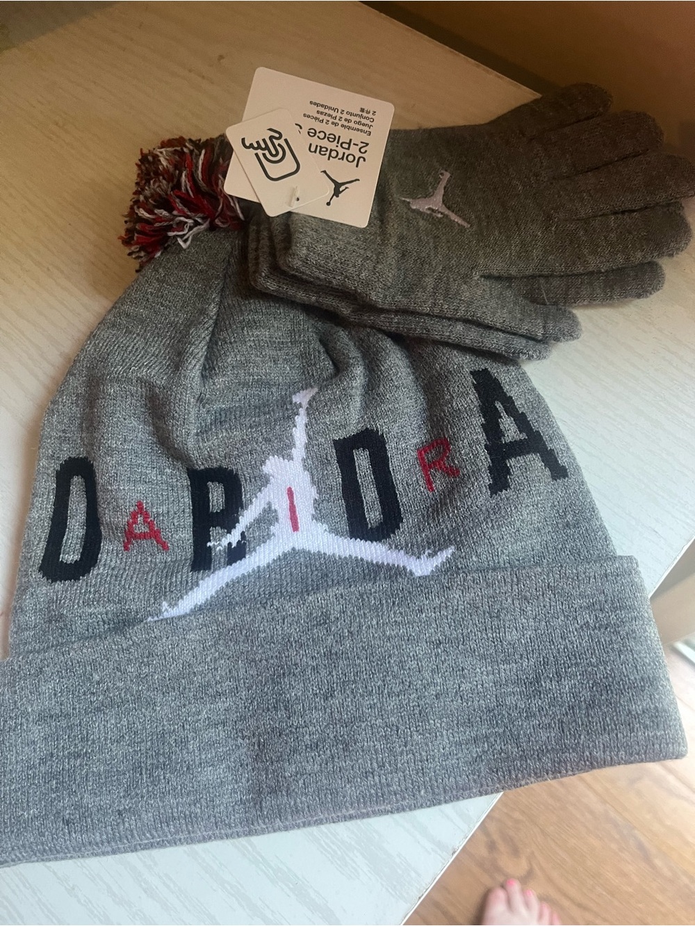 Jordan Knit Hat and Matching Gloves